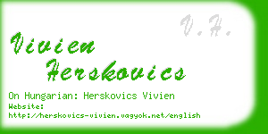 vivien herskovics business card